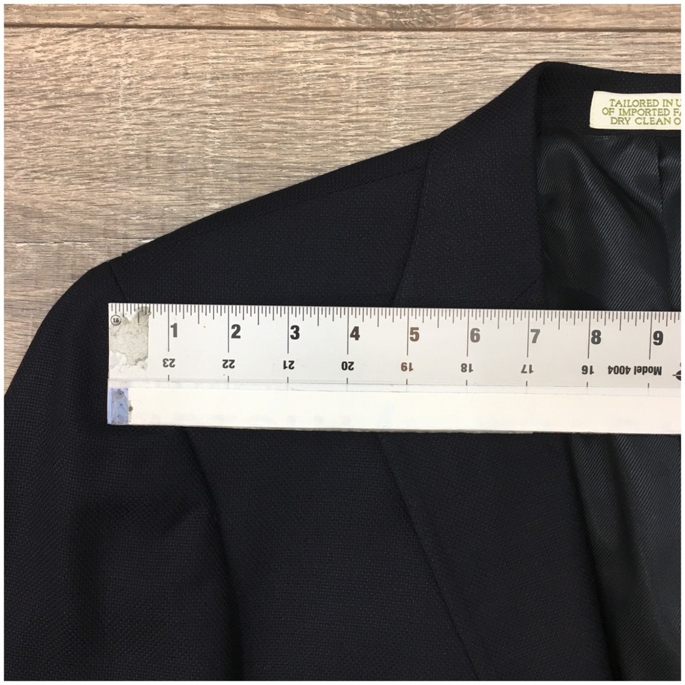 ORVIS Mens Navy Blazer Sport Coat Casual Jacket Size 42R Classic Wool Suit USA - Picture 4 of 13